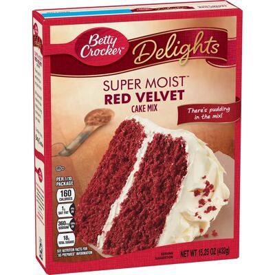 Mélange Pour Gâteau Velours Rouge Betty Crocker - Humide, 15.25 Oz - Publicité Mélange Pour Gâteau Velours Rouge Betty Crocker - Humide, 15.25 Oz - Publicité