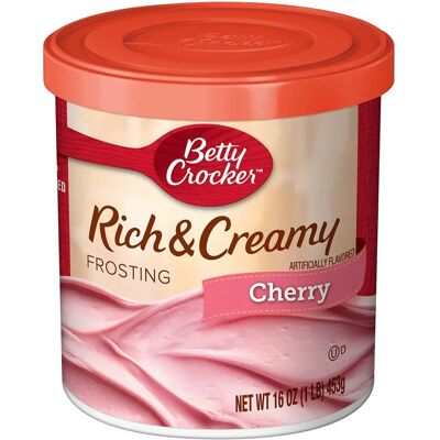 Betty Crocker Model - Glaçage cerise riche et crémeux - Publicité Betty Crocker Model - Glaçage cerise riche et crémeux - Publicité