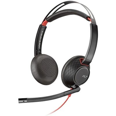 POLY Blackwire 5220 - CZARNY, czerwony POLY Blackwire 5220 - CZARNY, czerwony