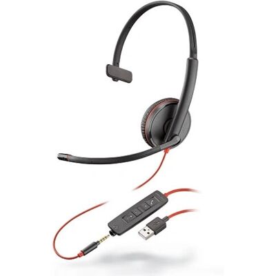 Casque Poly Blackwire C3215 - Réduction de bruit, USB-A, commandes en ligne - Publicité Casque Poly Blackwire C3215 - Réduction de bruit, USB-A, commandes en ligne - Publicité
