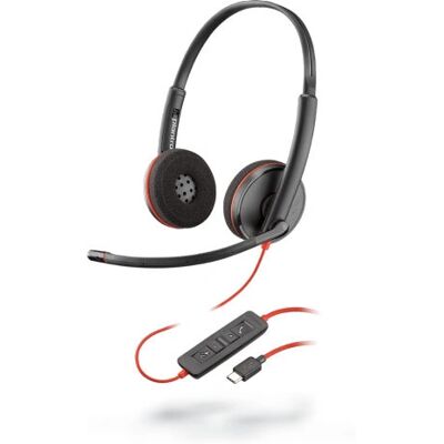 POLY Blackwire 3220 - Czarny, czerwony POLY Blackwire 3220 - Czarny, czerwony