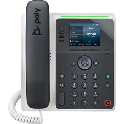 Telefon IP Poly Edge E220 - Obsługuje 4 linie, Bluetooth, Kolorowy ekran Telefon IP Poly Edge E220 - Obsługuje 4 linie, Bluetooth, Kolorowy ekran