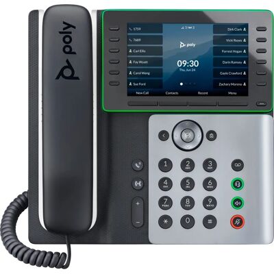 Poly Edge E550 - VoIP IP telefon 12 vonallal - Fekete/Szürke Poly Edge E550 - VoIP IP telefon 12 vonallal - Fekete/Szürke