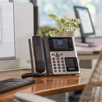 POLY Edge E400 - VoIP-Telefon mit 8 Leitungen - Schwarz POLY Edge E400 - VoIP-Telefon mit 8 Leitungen - Schwarz