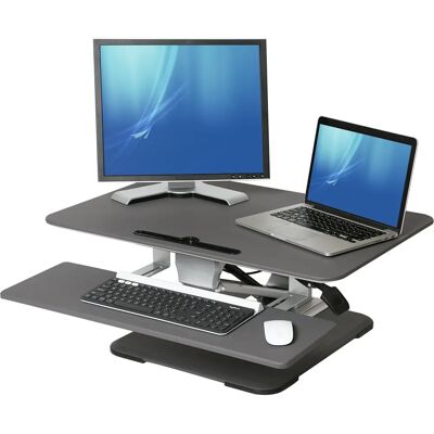 Seville Classics Airlift Support de bureau pneumatique 78 cm - Adjustable Laptop Stand - Publicité Seville Classics Airlift Support de bureau pneumatique 78 cm - Adjustable Laptop Stand - Publicité