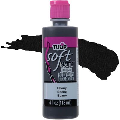 Tulip - IL20404 - Matte Ebony Black - Fabric Paint Tulip - IL20404 - Matte Ebony Black - Fabric Paint