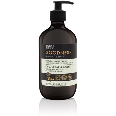 Baylis & Harding Oud, Cedru și Ambra Săpun lichid pentru mâini - Natural, 500ml Baylis & Harding Oud, Cedru și Ambra Săpun lichid pentru mâini - Natural, 500ml