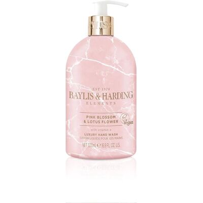 Baylis & Harding Elements Pink Blossom & Lotus Flower nestesaippua (500ml) Baylis & Harding Elements Pink Blossom & Lotus Flower nestesaippua (500ml)
