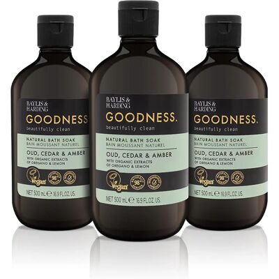 Baylis & Harding Goodness Oud, Cedru & Ambră Baie (500ml) Baylis & Harding Goodness Oud, Cedru & Ambră Baie (500ml)