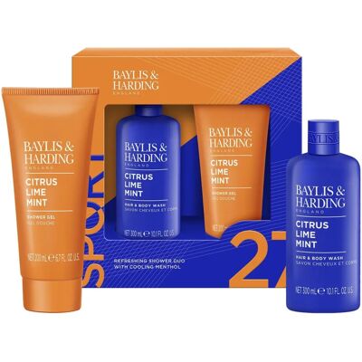 Baylis & Harding - Citrus Lime & Mint Shower Duo Gift Set - Hair & Body Wash - Shower Gel - Gift Set Baylis & Harding - Citrus Lime & Mint Shower Duo Gift Set - Hair & Body Wash - Shower Gel - Gift Set