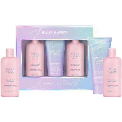Set Regalo Olio di Jojoba, Vaniglia e Mandorla - Bagno e Corpo Set Regalo Olio di Jojoba, Vaniglia e Mandorla - Bagno e Corpo