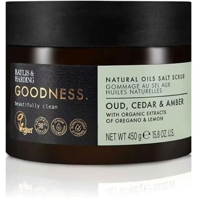 Baylis & Harding Oud Ceder Amber Salt Scrub 450g - Salt Scrub Baylis & Harding Oud Ceder Amber Salt Scrub 450g - Salt Scrub
