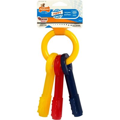 Nylabone Puppy Kauwspeel Bacon XS Hondenspeeltje - Hondenspeelgoed Nylabone Puppy Kauwspeel Bacon XS Hondenspeeltje - Hondenspeelgoed