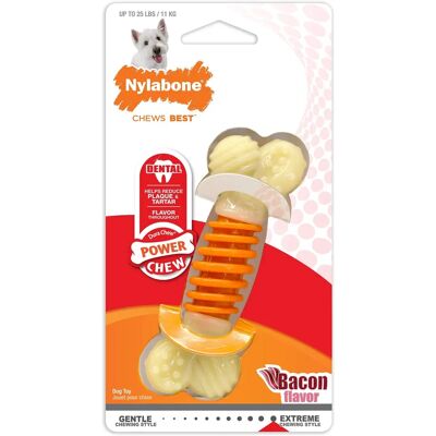 Nylabone Bacon S Dog Chew Toy - Dental Care Nylabone Bacon S Dog Chew Toy - Dental Care