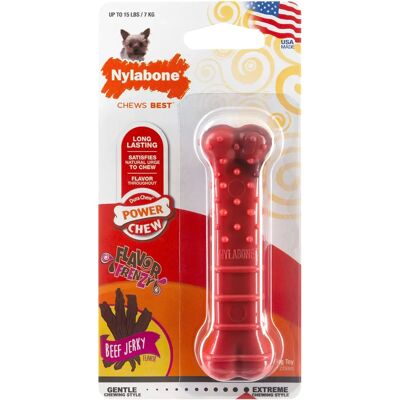 Jouet pour chiens Nylabone Power Chew saveur jerky de boeuf - XS - Publicité Jouet pour chiens Nylabone Power Chew saveur jerky de boeuf - XS - Publicité