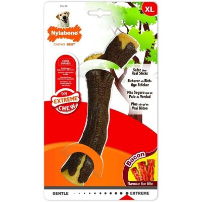Nylabone Bâton à Mâcher Bacon XL Jouet pour Chiens - Jouet pour Chiens - Publicité Nylabone Bâton à Mâcher Bacon XL Jouet pour Chiens - Jouet pour Chiens - Publicité