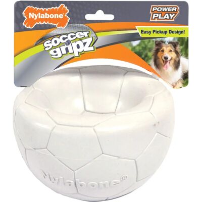 Nylabone Power Play Gripz Hundesoccerball - Medium Nylabone Power Play Gripz Hundesoccerball - Medium