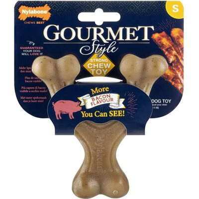 Nylabone Bacon Max Strong Gourmet Os à souhait - Jouet pour chien Nylabone Bacon Max Strong Gourmet Os à souhait - Jouet pour chien