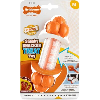 Nylabone Orange Bacon Artificial Dog Toy - M Nylabone Orange Bacon Artificial Dog Toy - M