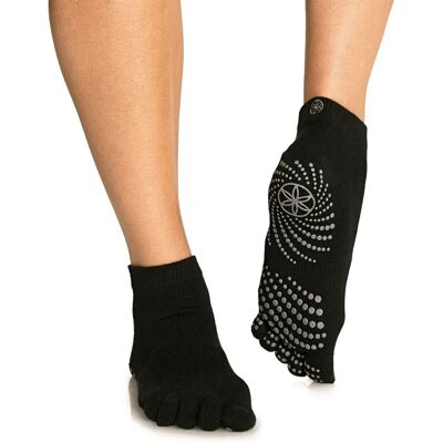 Gaiam Grijze Medium/Large Yogasokken - Yogasokken Gaiam Grijze Medium/Large Yogasokken - Yogasokken