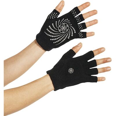 Gaiam Schwarze Grippy Yoga Handschuhe - Yogahandschuhe Gaiam Schwarze Grippy Yoga Handschuhe - Yogahandschuhe