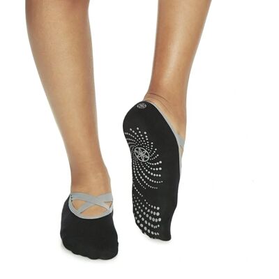Gaiam Svarta Yoga Strumpor med Grepp - Skostorlek 35,5-42 - Yoga, Pilates, Barre & Dans Gaiam Svarta Yoga Strumpor med Grepp - Skostorlek 35,5-42 - Yoga, Pilates, Barre & Dans