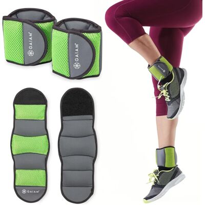 Gaiam Unisex Obciążniki na Kostki - 2,3 kg Akcesoria Fitness Gaiam Unisex Obciążniki na Kostki - 2,3 kg Akcesoria Fitness