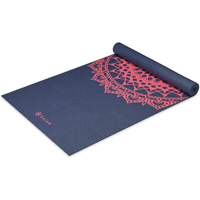 Gaiam Navy Fleur Marrakesh 4mm Mata do Jogi - Mata do Jogi Gaiam Navy Fleur Marrakesh 4mm Mata do Jogi - Mata do Jogi
