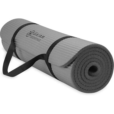 Gaiam Essentials 10mm Fitnessmat grau - Fitnessmat Gaiam Essentials 10mm Fitnessmat grau - Fitnessmat