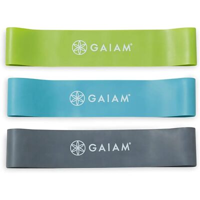 GAIAM Widerstandsband-Set - 3er, Mehrfarben, Mini, Fitness GAIAM Widerstandsband-Set - 3er, Mehrfarben, Mini, Fitness