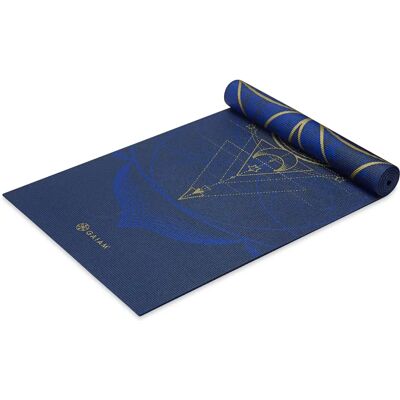 Gaiam Niebieski Odwracalny Mat do Jogi - 6mm Premium Gaiam Niebieski Odwracalny Mat do Jogi - 6mm Premium
