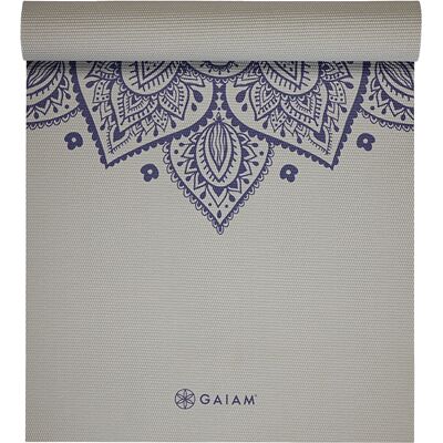Gaiam Sundial Flower Yogamatte 5mm Grau - Yoga Matte Gaiam Sundial Flower Yogamatte 5mm Grau - Yoga Matte