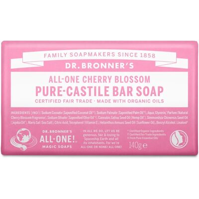 Dr Bronner's Kirschblüten Seifenstück - 140g Dr Bronner's Kirschblüten Seifenstück - 140g
