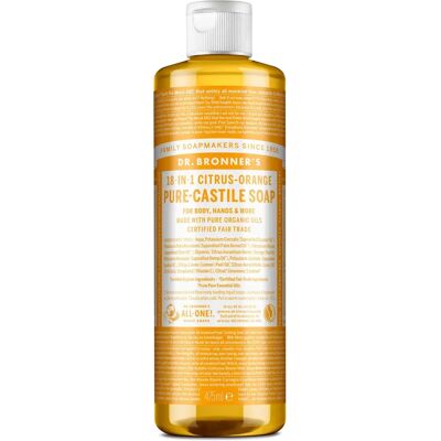 Dr. Bronner's Økologisk Sitrus-Orange All-One Magic Soap - 475ml Dr. Bronner's Økologisk Sitrus-Orange All-One Magic Soap - 475ml