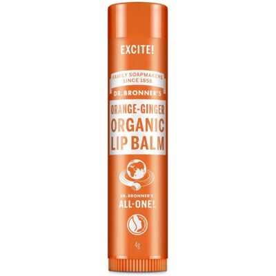 Dr. Bronner's Økologisk Appelsin Ingefær Leppebalsam - Leppebalsam Dr. Bronner's Økologisk Appelsin Ingefær Leppebalsam - Leppebalsam