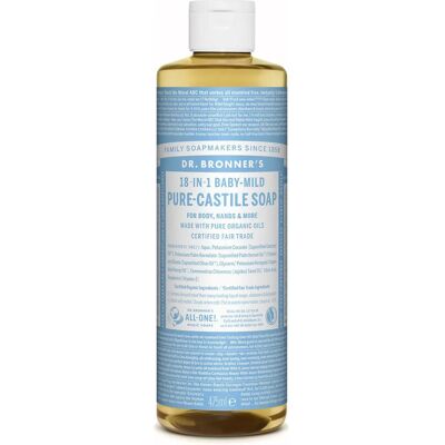 Dr. Bronner's Organische 18-in-1 Mandel Castile Flüssigseife - 473ml Dr. Bronner's Organische 18-in-1 Mandel Castile Flüssigseife - 473ml