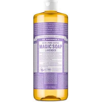 Savon Liquide Lavande Dr. Bronner's - Savon Liquide - Publicité Savon Liquide Lavande Dr. Bronner's - Savon Liquide - Publicité