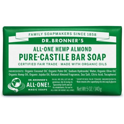 Savon en barre à l'huile de chanvre biologique d'amande - 5 oz Savon en barre à l'huile de chanvre biologique d'amande - 5 oz