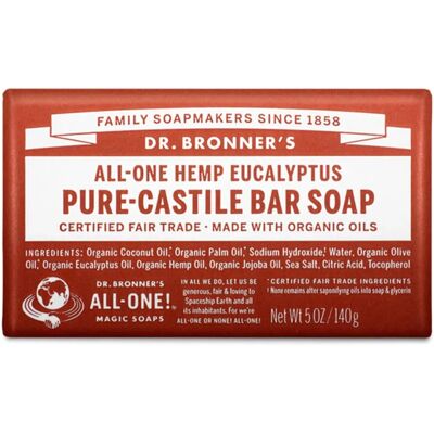 Savon eucalyptus Dr. Bronner's - Barre de savon - Publicité Savon eucalyptus Dr. Bronner's - Barre de savon - Publicité