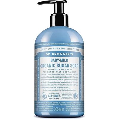 Savon au Sucre Biologique pour Bébé de Dr. Bronner's - Doux Sucre Bébé - Publicité Savon au Sucre Biologique pour Bébé de Dr. Bronner's - Doux Sucre Bébé - Publicité