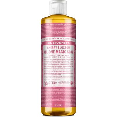 Sapone liquido Fiori di Ciliegio di Dr. Bronner's - Detergente multifunzione 18-in-1 Sapone liquido Fiori di Ciliegio di Dr. Bronner's - Detergente multifunzione 18-in-1