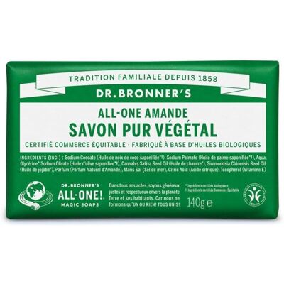 Savon Amande Dr Bronners - Bio, Végane & Biodégradable - Publicité Savon Amande Dr Bronners - Bio, Végane & Biodégradable - Publicité