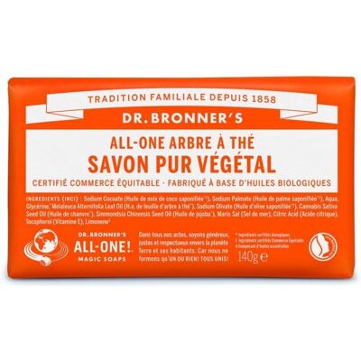 Savon Solide à l'Arbre à Thé Dr. Bronner's - Savon - Publicité Savon Solide à l'Arbre à Thé Dr. Bronner's - Savon - Publicité