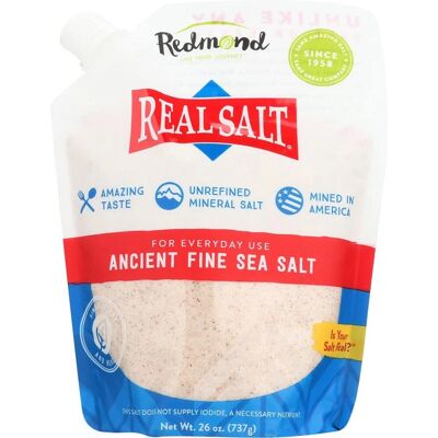 Redmond - Sel de Mer Réel - Naturel Non Raffiné Sans Gluten - Fin - 26Oz - Publicité Redmond - Sel de Mer Réel - Naturel Non Raffiné Sans Gluten - Fin - 26Oz - Publicité