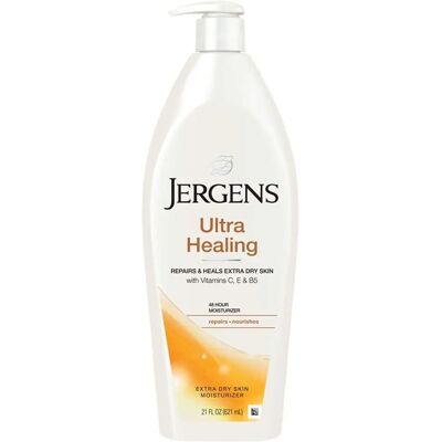 Jergens Ultra Healing Hydratant pour peau très sèche - Publicité Jergens Ultra Healing Hydratant pour peau très sèche - Publicité