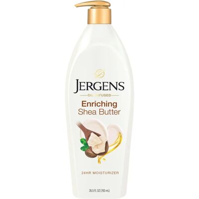 Lotion pour le corps à la beurre de karité de Jergens - Hydratant profond - Publicité Lotion pour le corps à la beurre de karité de Jergens - Hydratant profond - Publicité