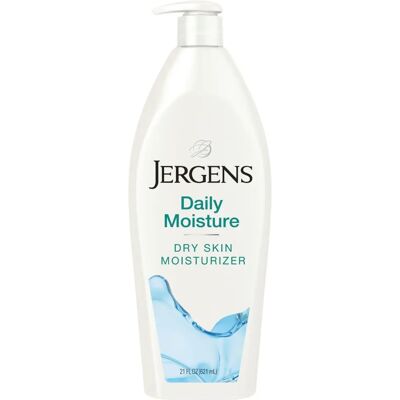 Lotion corporelle hydratante Jergens Daily Moisture - Peau sèche, Soie, Agrumes, 21 Oz - Publicité Lotion corporelle hydratante Jergens Daily Moisture - Peau sèche, Soie, Agrumes, 21 Oz - Publicité