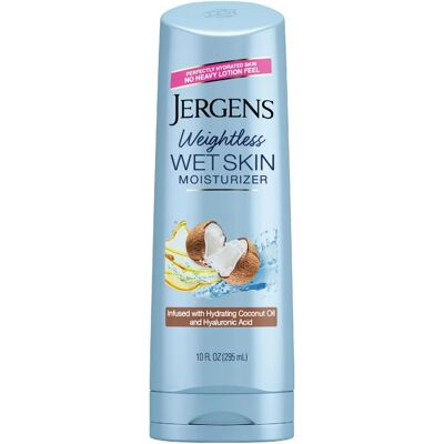 Lotion Hydratante Jergens - Huile de Coco + Acide Hyaluronique - Publicité Lotion Hydratante Jergens - Huile de Coco + Acide Hyaluronique - Publicité