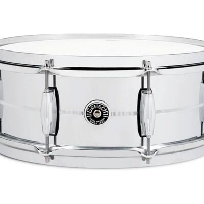 Snare Gretsch Brooklyn 14 - Chrome sur laiton - Caisse claire - Publicité Snare Gretsch Brooklyn 14 - Chrome sur laiton - Caisse claire - Publicité