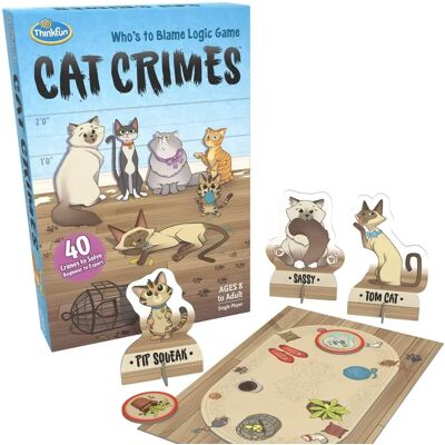 ThinkFun - Cat Crimes - Who’s To Blame Logic Game ThinkFun - Cat Crimes - Who’s To Blame Logic Game